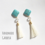 ターコイズ&タッセル♡ピアス/イヤリング