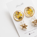 flower❁さわやかイエローピアス