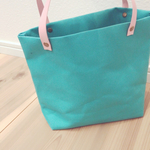 SALE。8号  倉敷帆布トートバック      ターコイズ