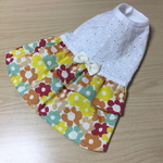 ペット服（お花柄ワンピース