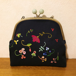 《受注製作》貴婦人の音遊び(がま口、刺繍)