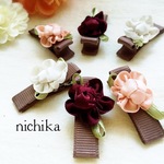 赤ゃんから使える❤お花モチーフ♡ベビークリップ～髪留め～