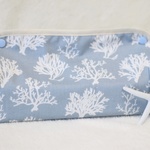 coral skygray☆BOXティッシュケースカバー【送料無料】