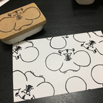 ほっぺパンパンハムスターはんこ