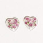 押し花ハートピアス＊イヤリング