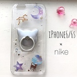 iPhone6/6s ＊ ねこ座を探して~宇宙猫 iPhoneケース 星座 スマホケース