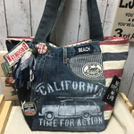 デニム リメイク トートバッグ