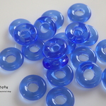 sky blue リング チェコビーズ 10個