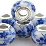 【直輸入】アンティーク風*ヨーロピアンビーズ*穴の大きいタイプ*10個*13×13×8mm*穴5mm
