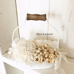 ホワイトブリキトレーのnaturalアレンジ＊