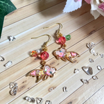 金魚のゆらゆらピアス～花～