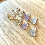天然石一粒ピアス【14KGF】