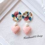 Flower❀shell♡Heart ピアス