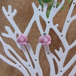 レジン  薔薇のピアス