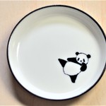 パンダ醤油皿(ハイキック)