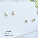 new!!【noblehi】bright star ピアス/ノンホールイヤリング＊受注製作＊