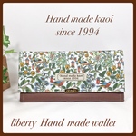 新作☆ リバティ フラップ長財布   スリムタイプ    Catesby green