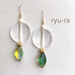 【再販】ブルーグリーンのピアス