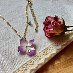 紫陽花の雫*ネックレス