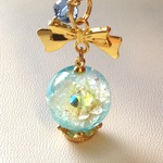 朝露 boule à neige イヤホンジャック ブルー