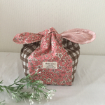  結ぶ巾着袋☆お弁当袋☆小物入れ☆お花