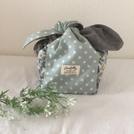 再販！結ぶ巾着袋☆お弁当袋☆小物入れ☆お花☆ドット