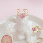 再販２♡ Girly Heart Swarovski Ring ♡