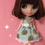 メタリックドットワンピース♡ミント