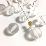 【再販】増量中！16mmクリアアクリルラウンドビーズ６個