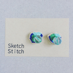 green×cut刺繍ピアス