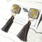   2ＷＡＹ　Natural stone タッセル　ミモザ　イヤリング/ピアス 
