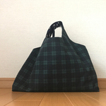 手提げバッグ ブラックウオッチ柄小③