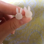 【値下げしました】小さなウサギのピアス