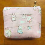 ゆるかわ猫の小銭入れ(ピンク)