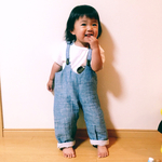 ダブルガーゼ サロペット