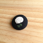 あじさいの刺繍ヘアゴム『つぶつぶ』