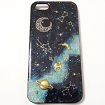 iPhone5 5S用　宇宙塗りiPhoneケースカバー☆