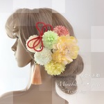 【F1705HE57】イエロー♡ヘッドドレス/髪飾り♡・結婚式・パーディー・和婚・成人式・卒業式