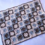 ハンドメイド♡かぎ針編み ひざ掛け フラワー