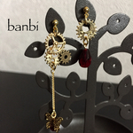 歯車と蝶★アシンメトリーピアス