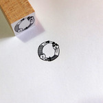 abarayam画：アルファベットはんこ『O』