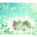 「猫ちゃんプリント」２枚組