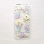 かすみ草とお花たち③☆押し花☆iPhoneケース