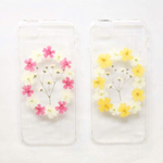 かすみ草リング☆押し花☆iPhoneケース