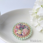 まんまるビーズ刺繍ブローチ＊1
