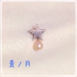 星宿りの雫石ブローチ (リボン無し シルバー)