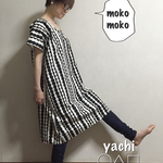 再販☆moko ☁︎moko☁︎stripe 楽ちんONE PIECE 