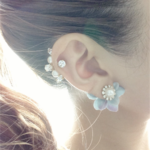  3way Hydrangea pierce☆round bijou全８色