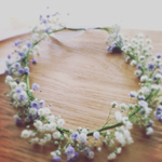 生花かすみ草の花冠1  カラー