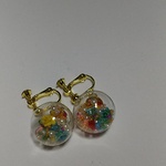 硝子ドームイヤリング